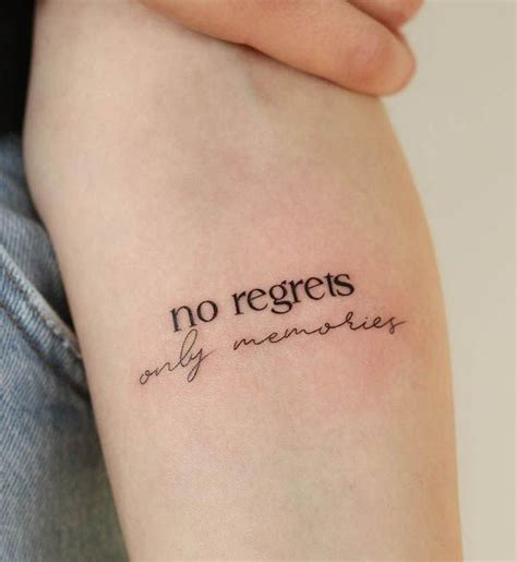 No Regrets Tattoo Ideas No Regrets Tattoo Ideas