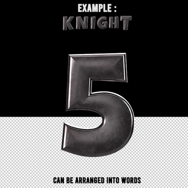 Number 5 Text Sticker Number 5 Text Sticker