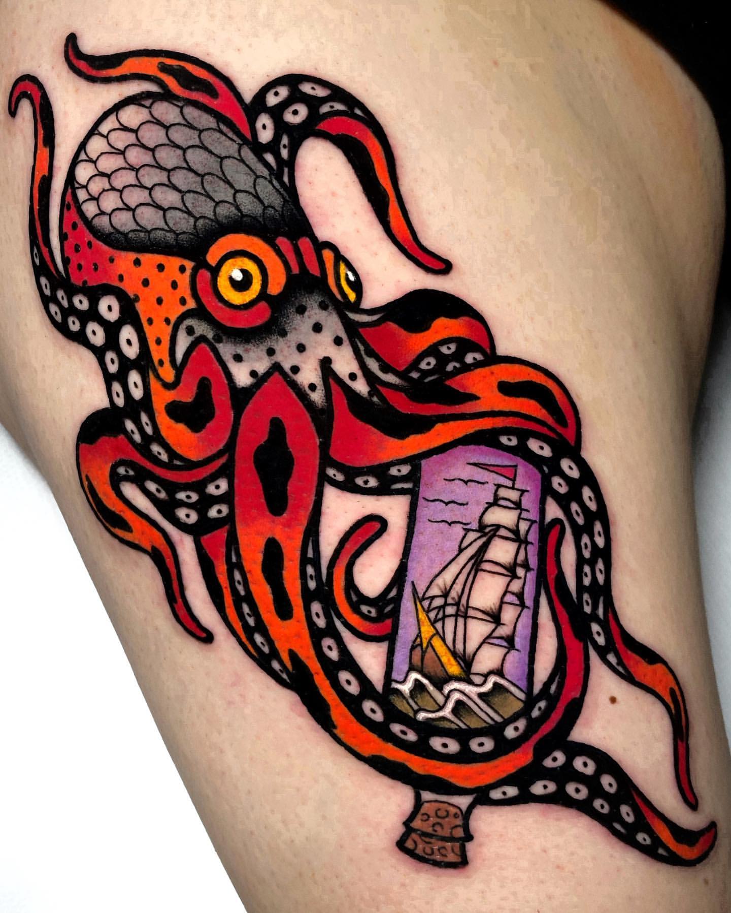 Octopus Tattoo Booty
