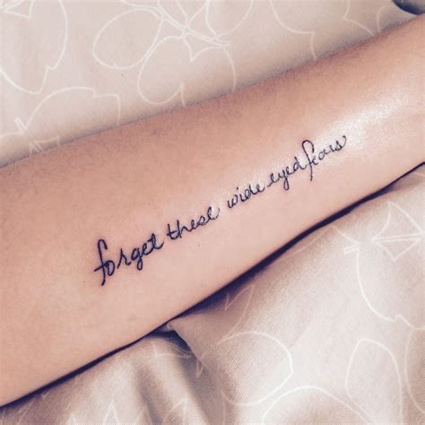 Outer Forearm Quote Tattoos Outer Forearm Quote Tattoos