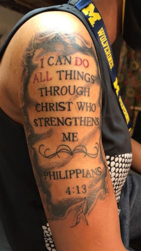 Philippians 4 13 Tattoo 40 Philippians 4 13 Tattoo Designs For Men