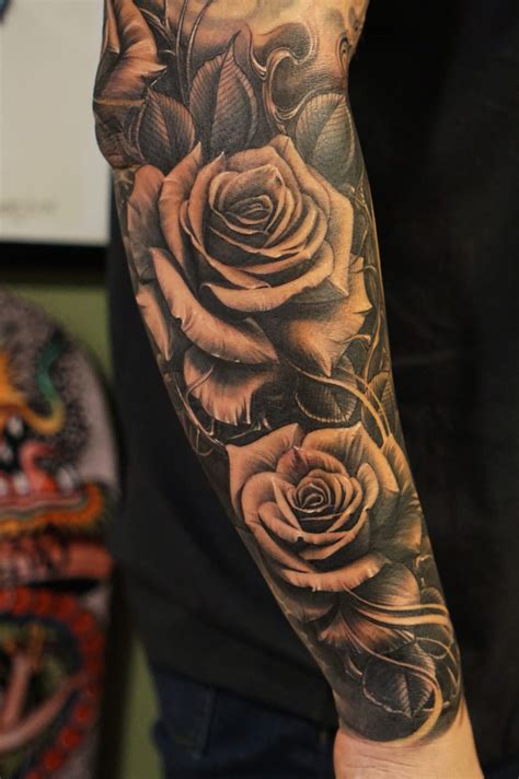 Rose Sleeve Tattoo Ideas Calaverastattoos Com Rose Sleeve Tattoo Ideas Calaverastattoos Com
