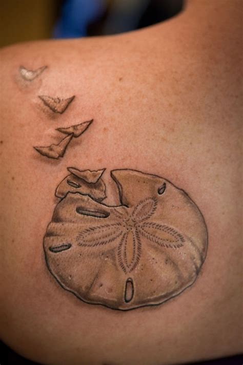 Sand Dollar Tattoo On Pinterest Seashell Tattoos Starfish Tattoo