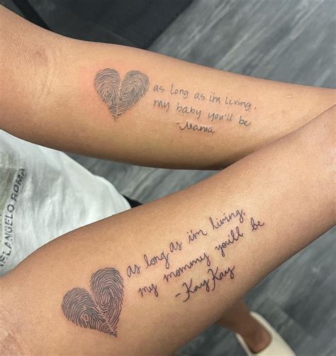 Sentimental Mother Daughter Tattoos
