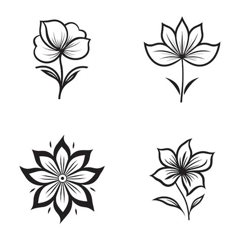 Simple Flower Tattoo Design Premium Ai Generated Vector Simple Flower Tattoo Design Premium Ai Generated Vector