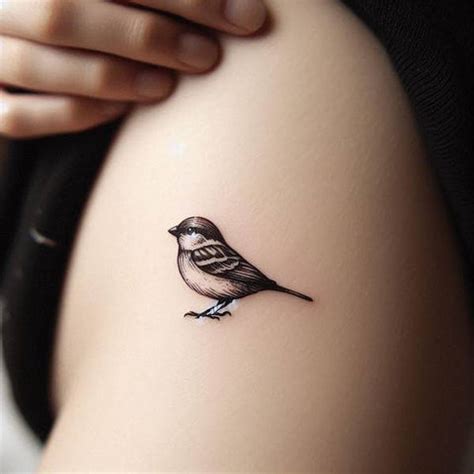 Small Sparrow Tattoo Etsy Small Sparrow Tattoo Etsy