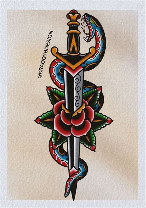 Snake Dagger Tattoo Artofit Snake Dagger Tattoo Artofit