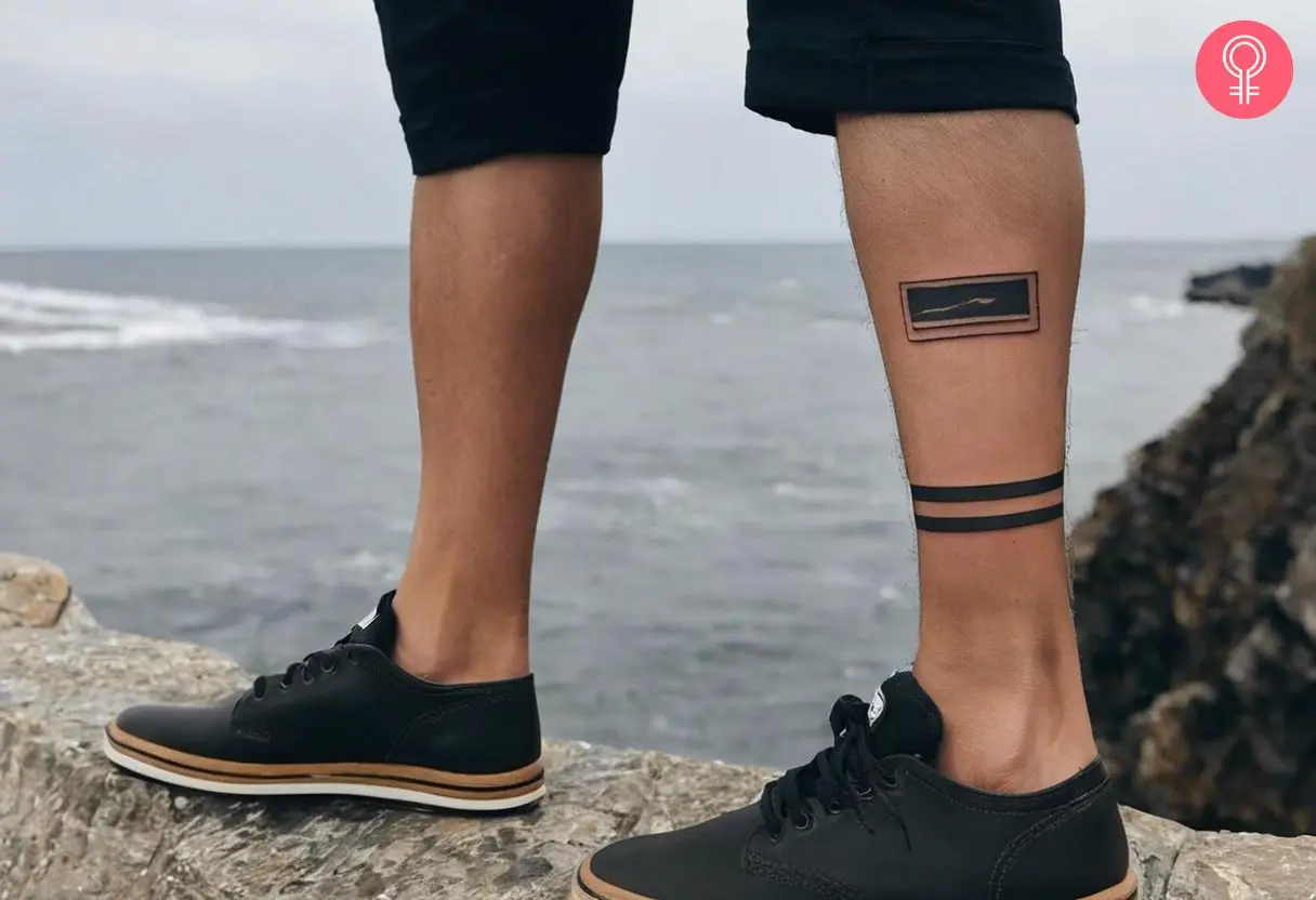 Solid Leg Band Tattoos