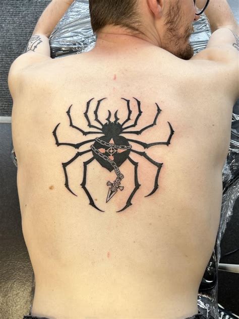 Spider Tattoo Refreshment After 5 Years Both Done By Kaja Opasiak In Szczecin Poland R Tattoos Spider Tattoo Refreshment After 5 Years Both Done By Kaja Opasiak In Szczecin Poland R Tattoos