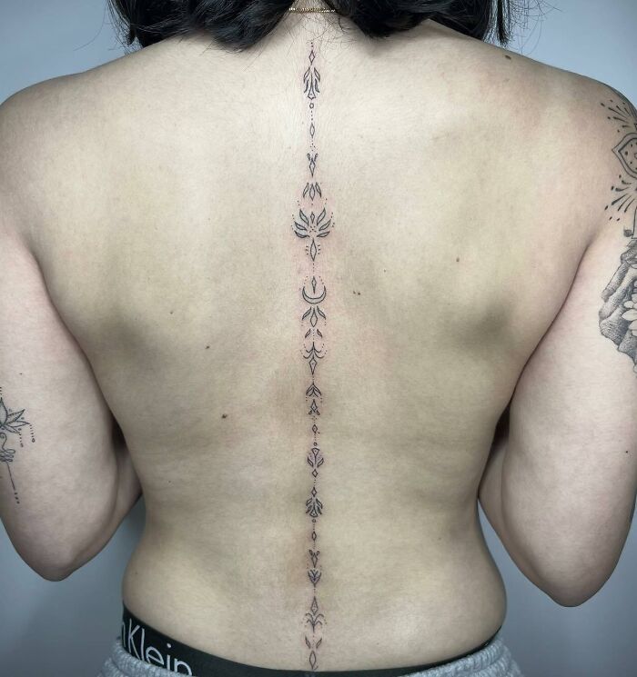 Spine Tattoo Men