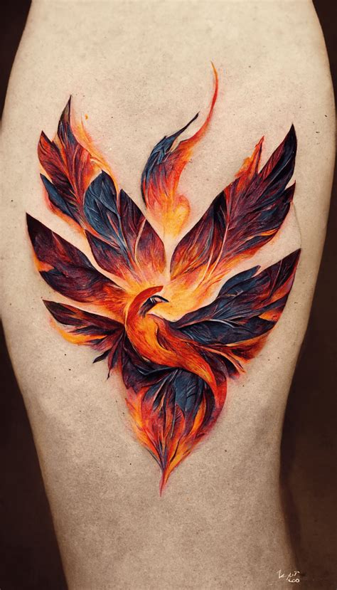 Stunning Phoenix Tattoo Design Stunning Phoenix Tattoo Design