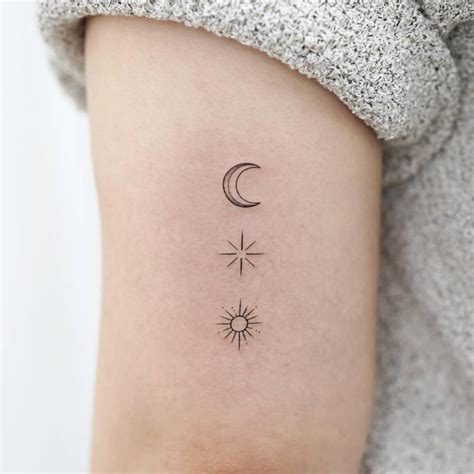 Sun Moon Star Tattoo For Astrology Lovers: Meanings, Styles