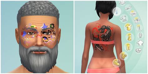 Tattoos Cas Sims 4