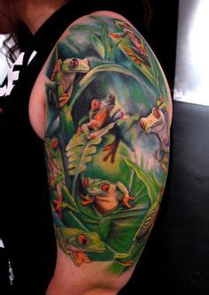 Tree Frogs Half Sleeve Tattoo By Stefano Alcantara Tattoonow Tree Frogs Half Sleeve Tattoo By Stefano Alcantara Tattoonow