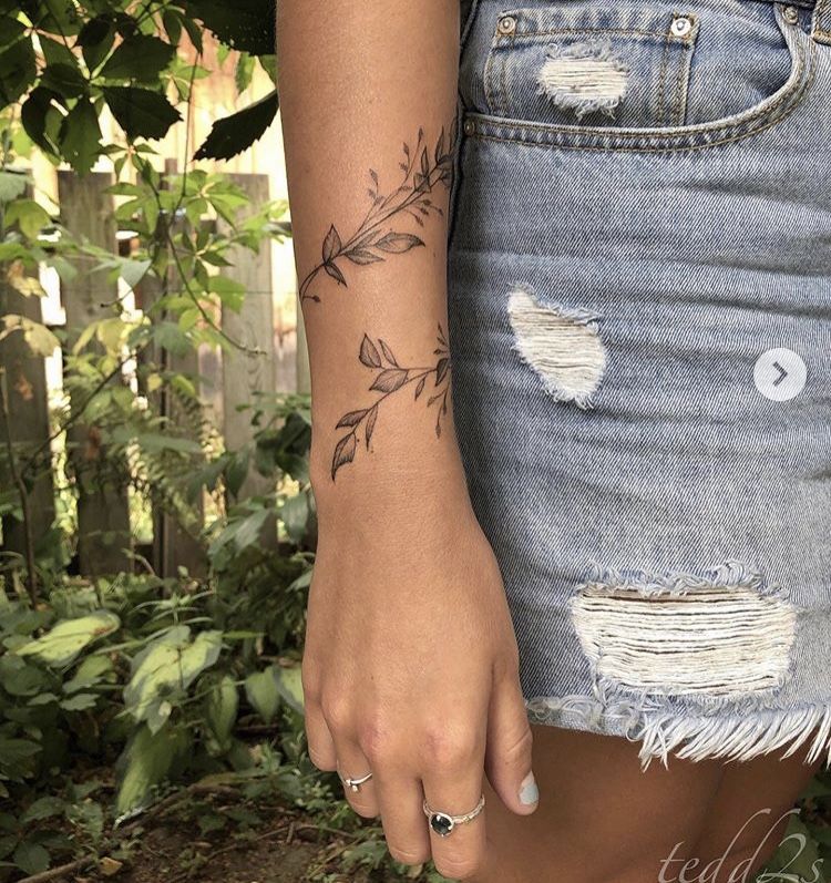 Vine Wrap Wrist Tattoo Wrapping Paper Trends