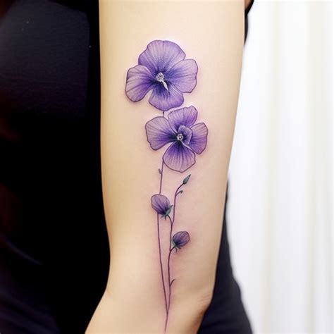 Violet Flower Tattoo Designs Meaning Placement Ideas The Bridge