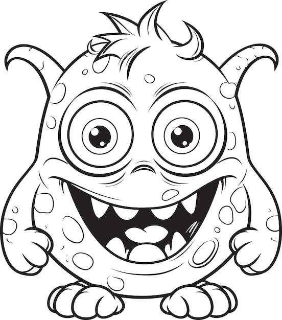 Wicked Wonders Coloring Pages Depicting Adorable Monster Scenes Freaky