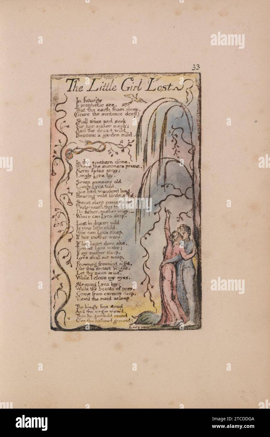 William Blake Songs Of Innocence And Of Experience Plate 33 Amp 39 Amp 39 The Little Girl Lost William Blake Songs Of Innocence And Of Experience Plate 33 Amp 39 Amp 39 The Little Girl Lost