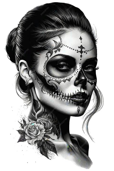 Woman Skull Face By Kevin Moore Tattoonow Woman Skull Face By Kevin Moore Tattoonow
